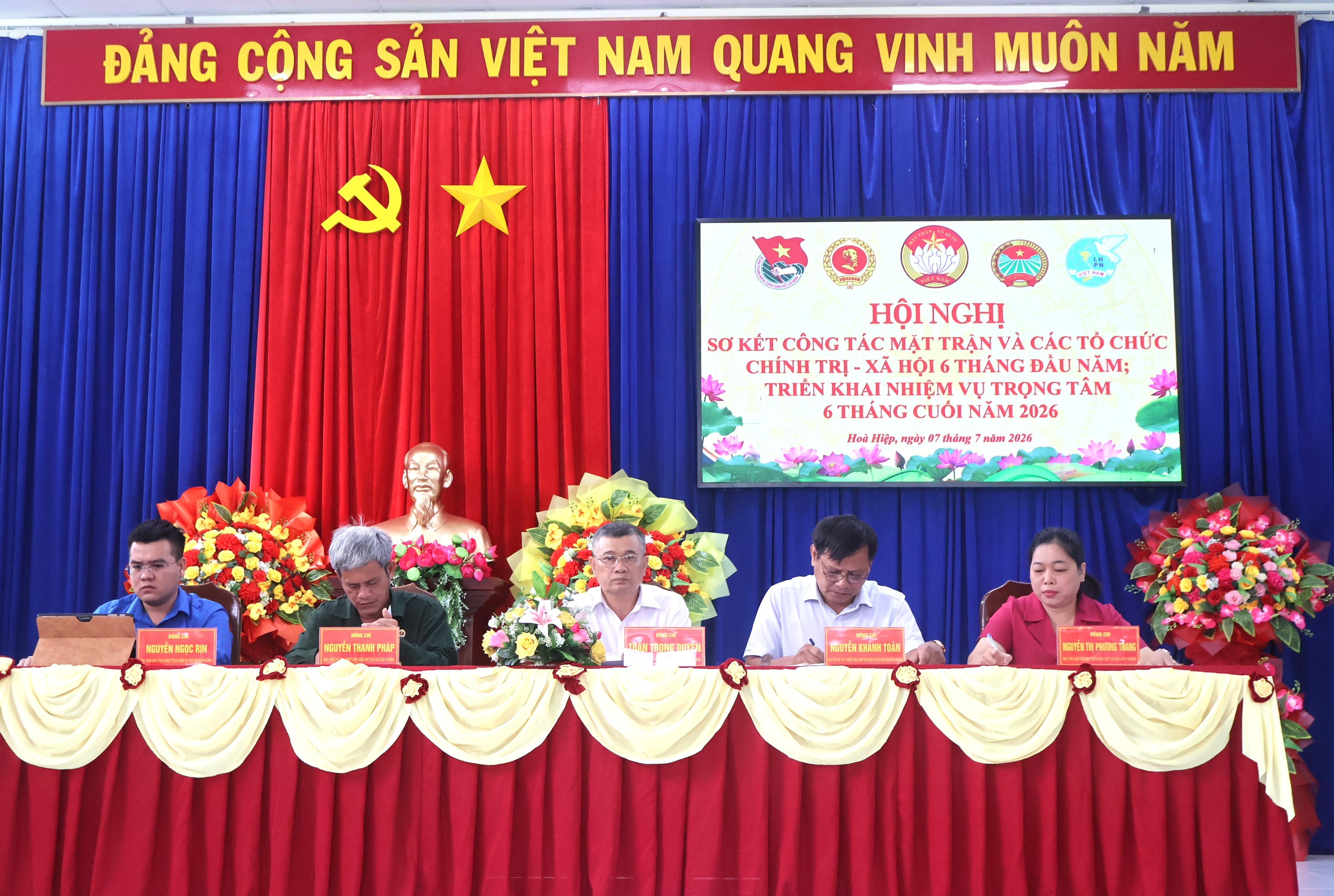 Sơ kết công tác Mặt trận và các Tổ chức chính trị xã hội 6 tháng đầu năm 2026