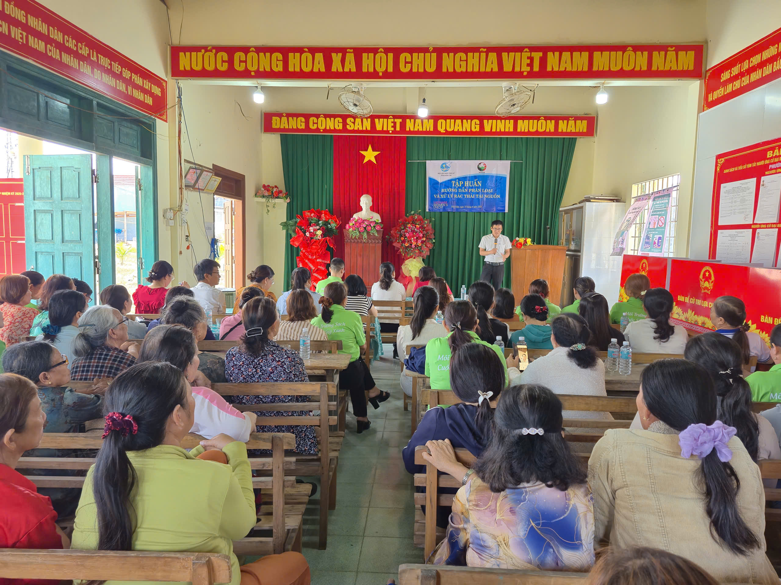 Tổ chức các hoạt động thực hiện Dự án về bảo vệ môi trường và giảm thiểu biến đổi khí hậu tại phường Hoà Hiệp